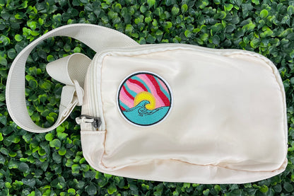 Sunset Wave Embroidered Patch