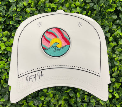 Sunset Wave Embroidered Patch