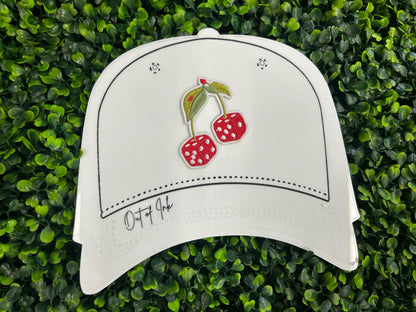 Red Cherry Dice Embroidered Patch