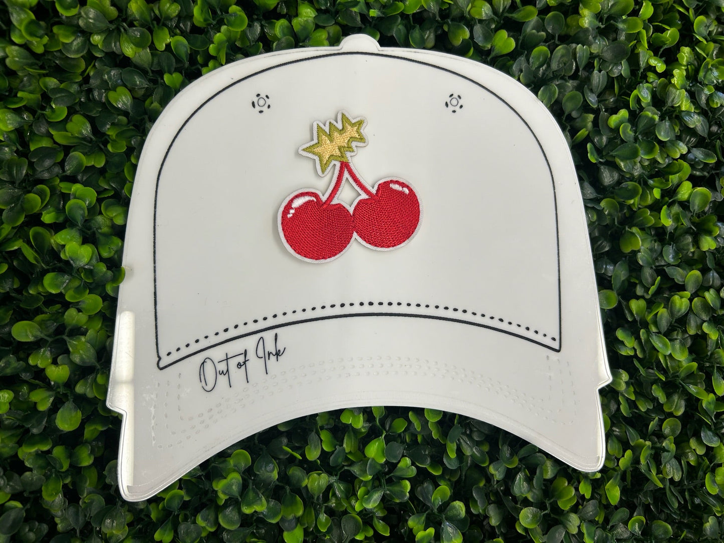 Cherry with Star Stems Embroidered Patch