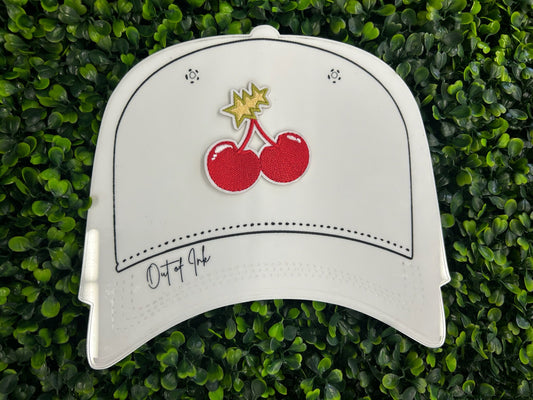 Cherry with Star Stems Embroidered Patch