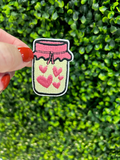Jar of Hearts Embroidered Patch