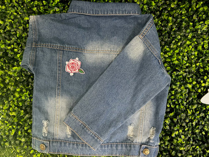 Red Rose Embroidered Patch