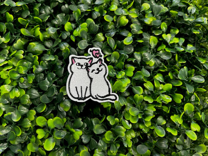 Couple Cats Embroidered Patch