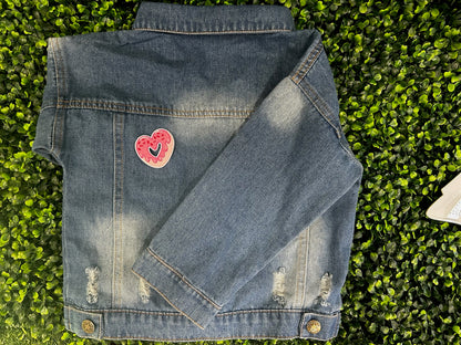 Donut Heart Embroidered Patch