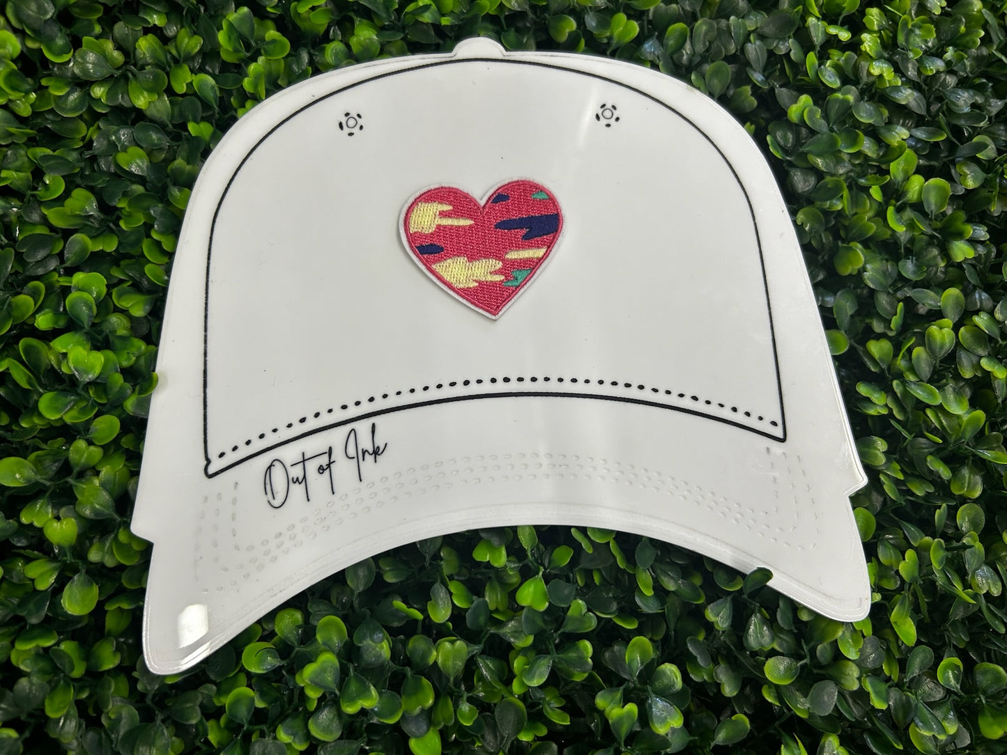 Camouflage Heart Embroidered Patch