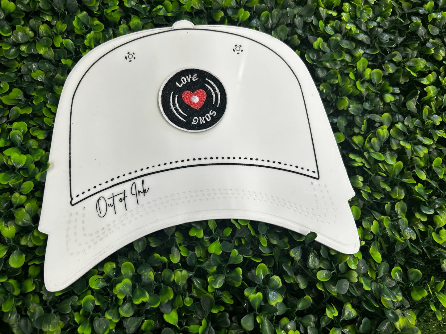 Love Song Embroidered Patch – Retro Vinyl Record Iron-On Patch