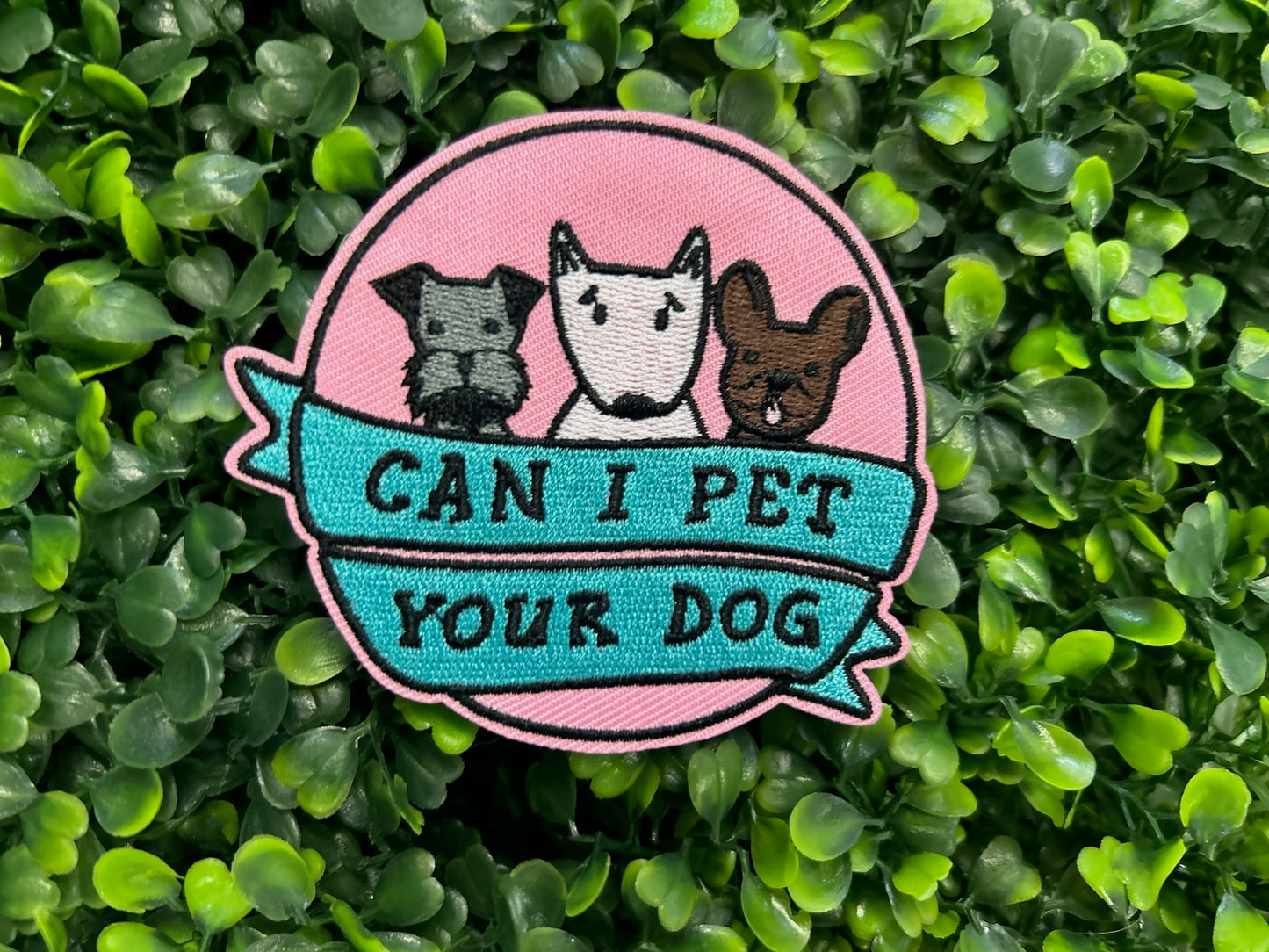 Can I Pet Your Dog Embroidered Patch
