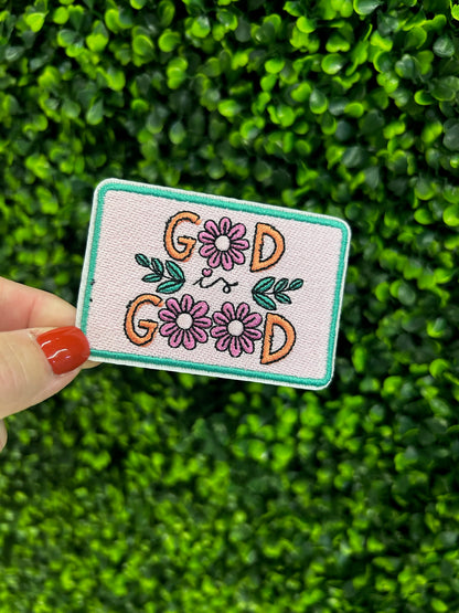 God Is Good Embroidered Patch