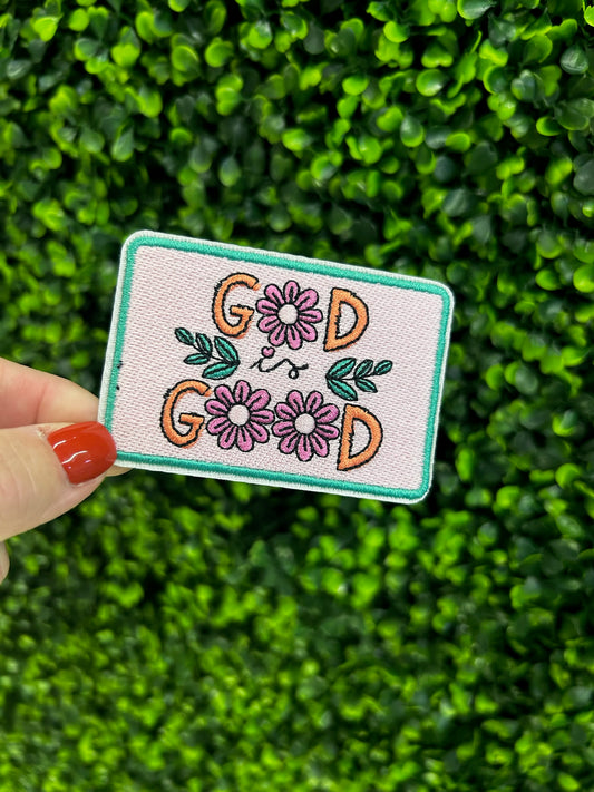 God Is Good Embroidered Patch
