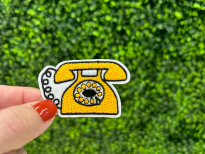 Retro Telephone Embroidered Patch