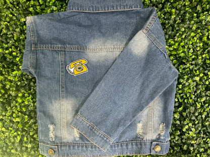 Retro Telephone Embroidered Patch