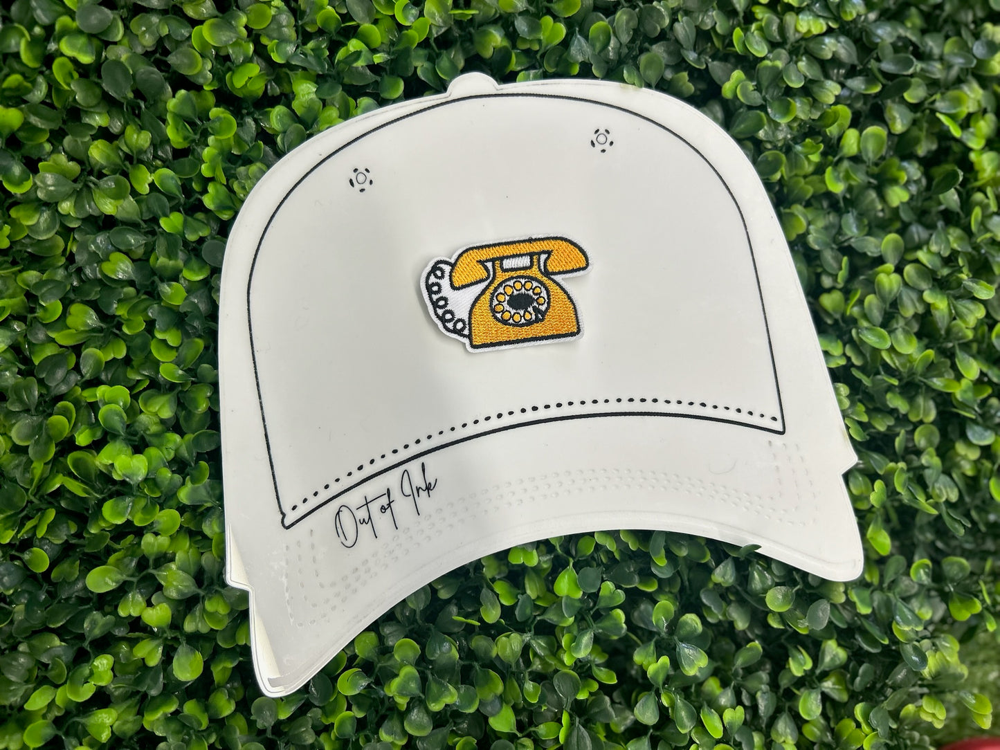 Retro Telephone Embroidered Patch