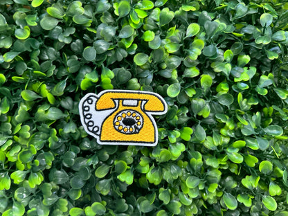 Retro Telephone Embroidered Patch