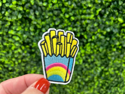 Rainbow French Fries Embroidered Patch