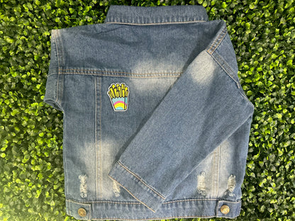 Rainbow French Fries Embroidered Patch