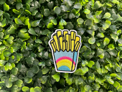 Rainbow French Fries Embroidered Patch