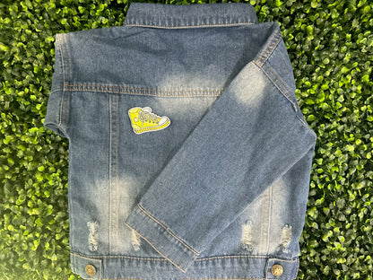 Yellow Sneaker Embroidered Patch