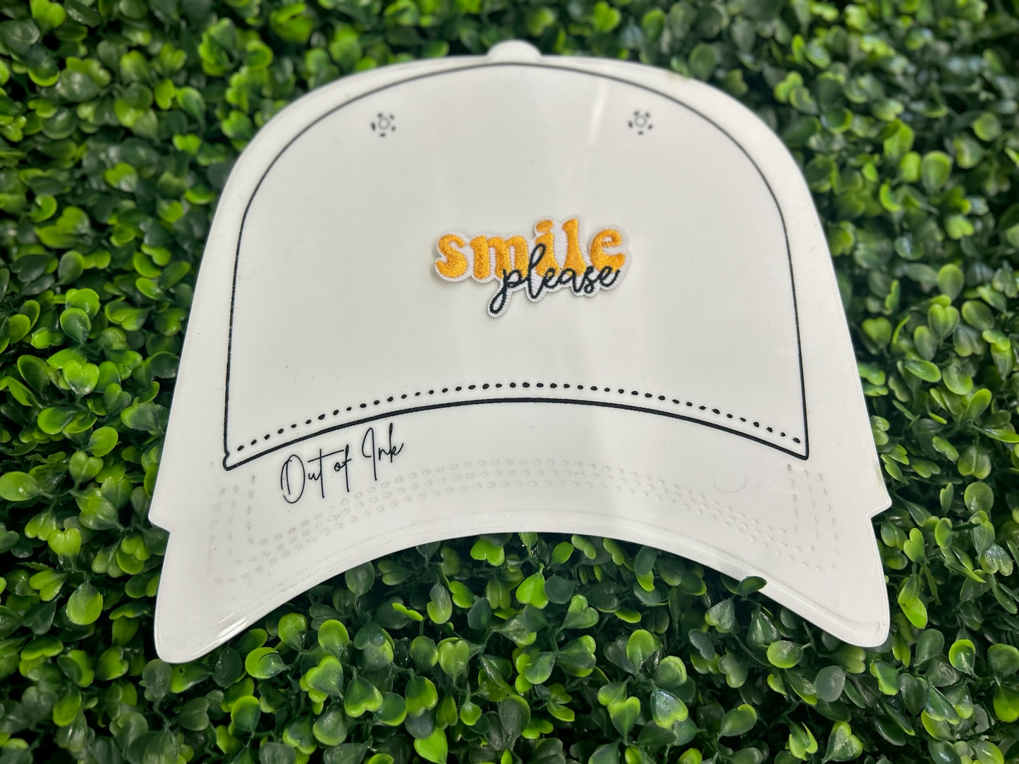 Smile Please Embroidered Patch