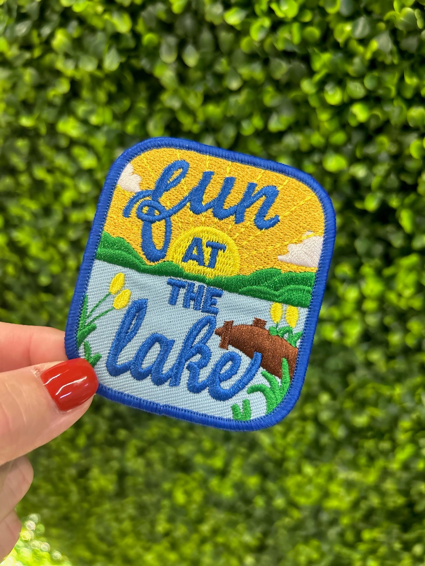 Fun at the Lake Embroidered Patch