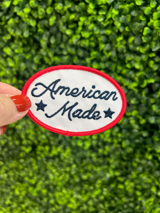 American Made Patch – Red, White & Blue Embroidered Iron-On Patch