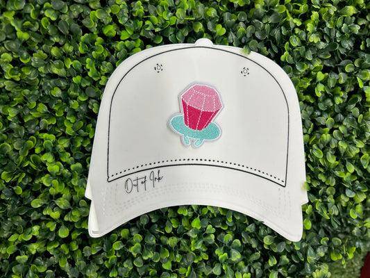 Pink Candy Ring Embroidered Patch