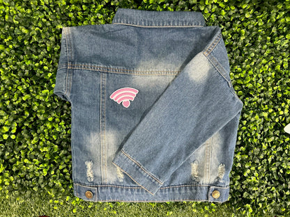 Heart WiFi Signal Embroidered Patch