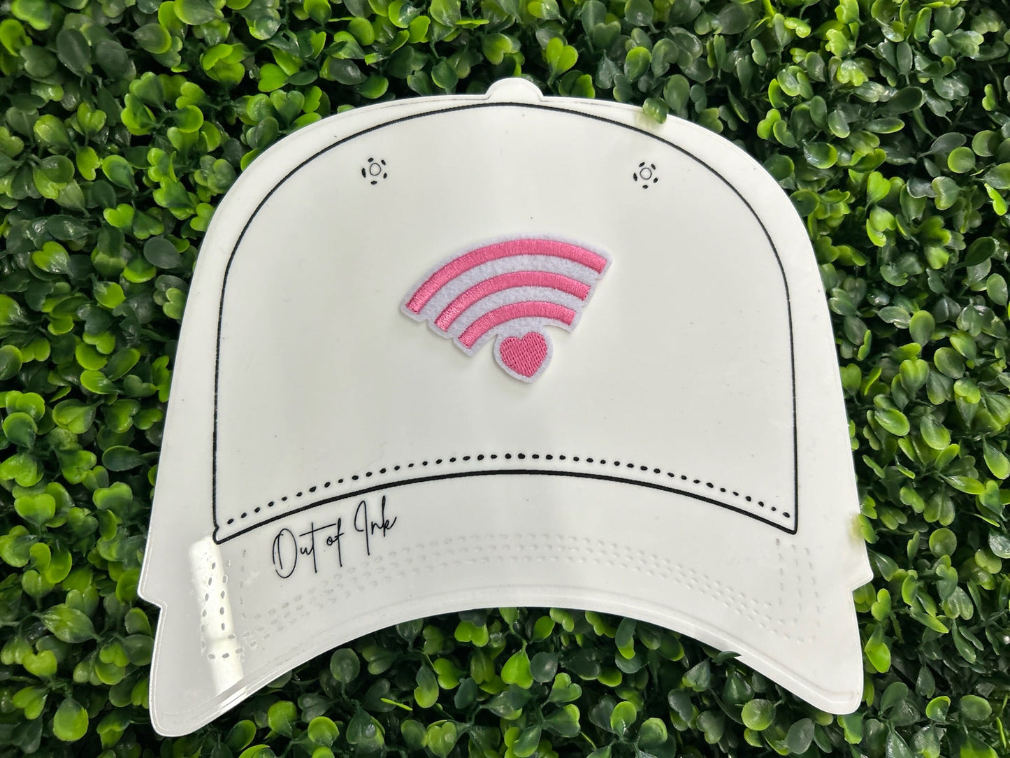 Heart WiFi Signal Embroidered Patch