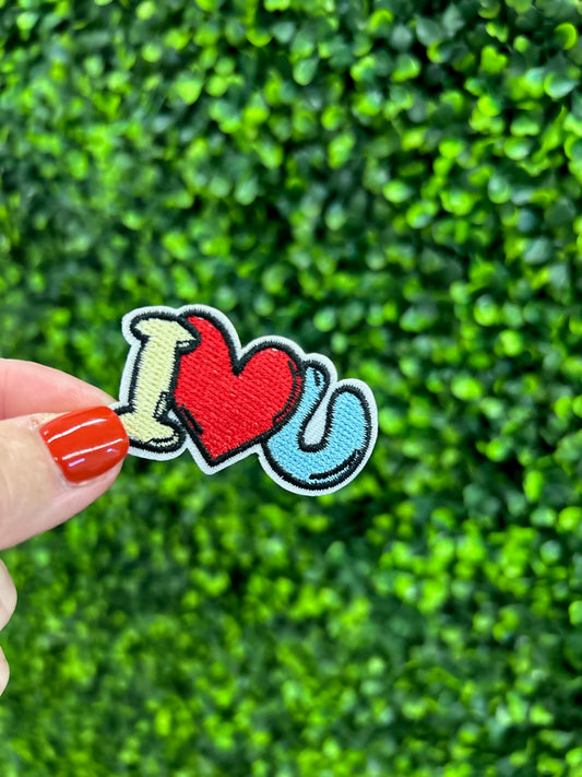 I Heart You Embroidered Patch