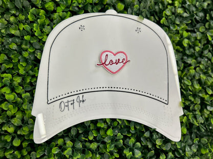 "Love' Heart Embroidered Patch