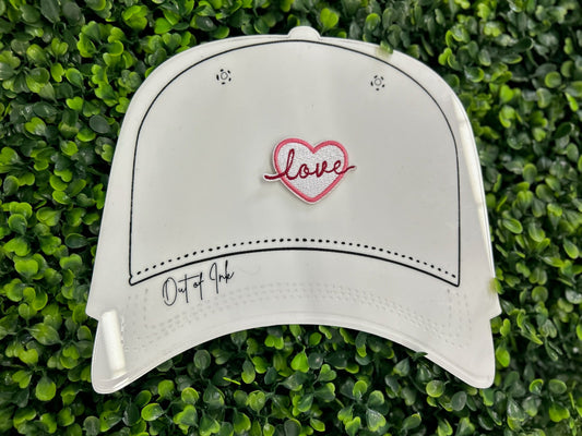 "Love' Heart Embroidered Patch