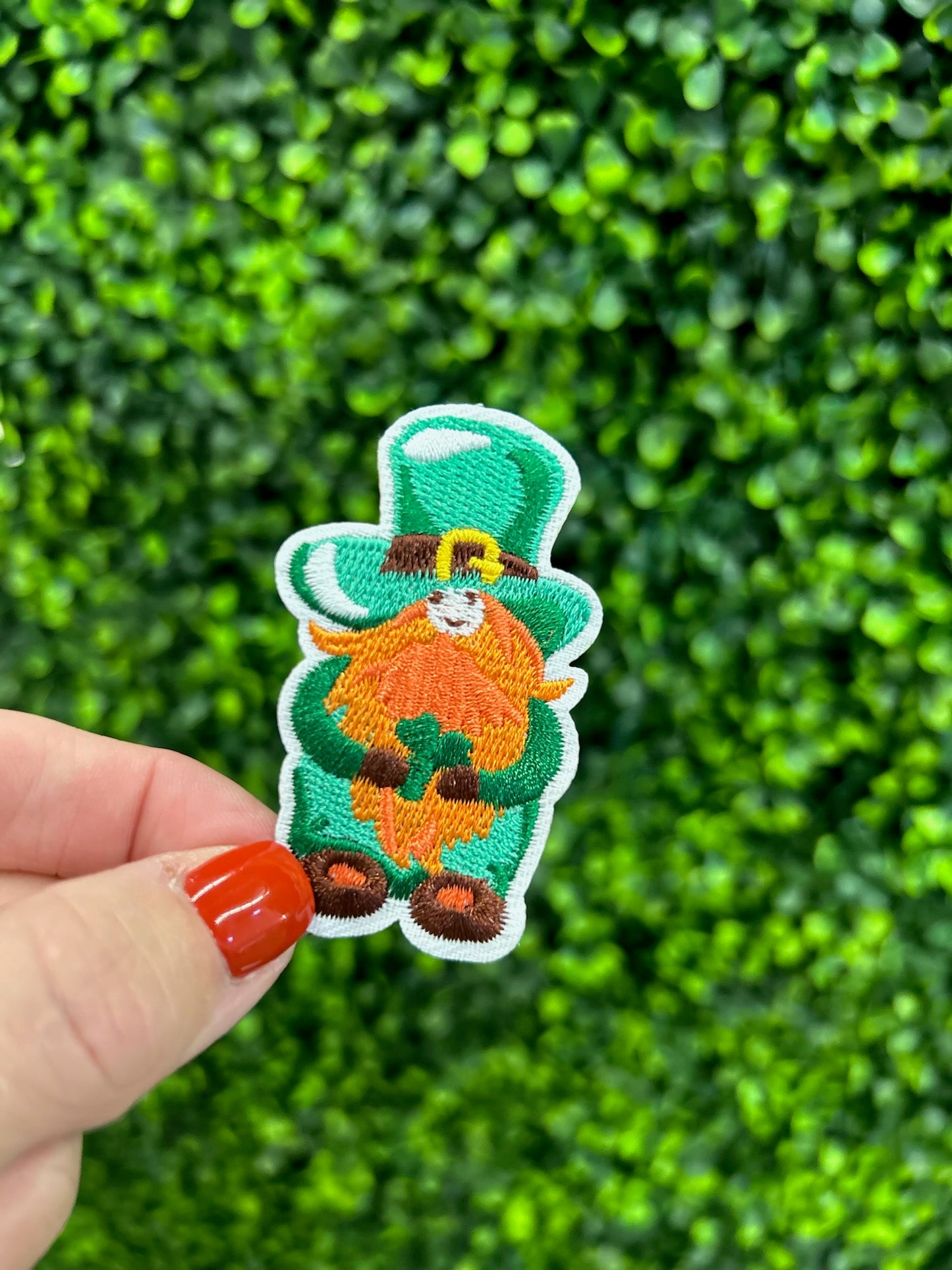 St. Patrick’s Day Leprechaun Gnome Patch | Irish Gnome Iron-On Patch