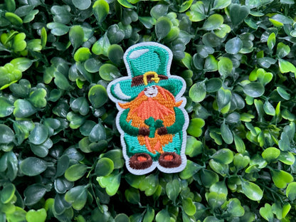 St. Patrick’s Day Leprechaun Gnome Patch | Irish Gnome Iron-On Patch