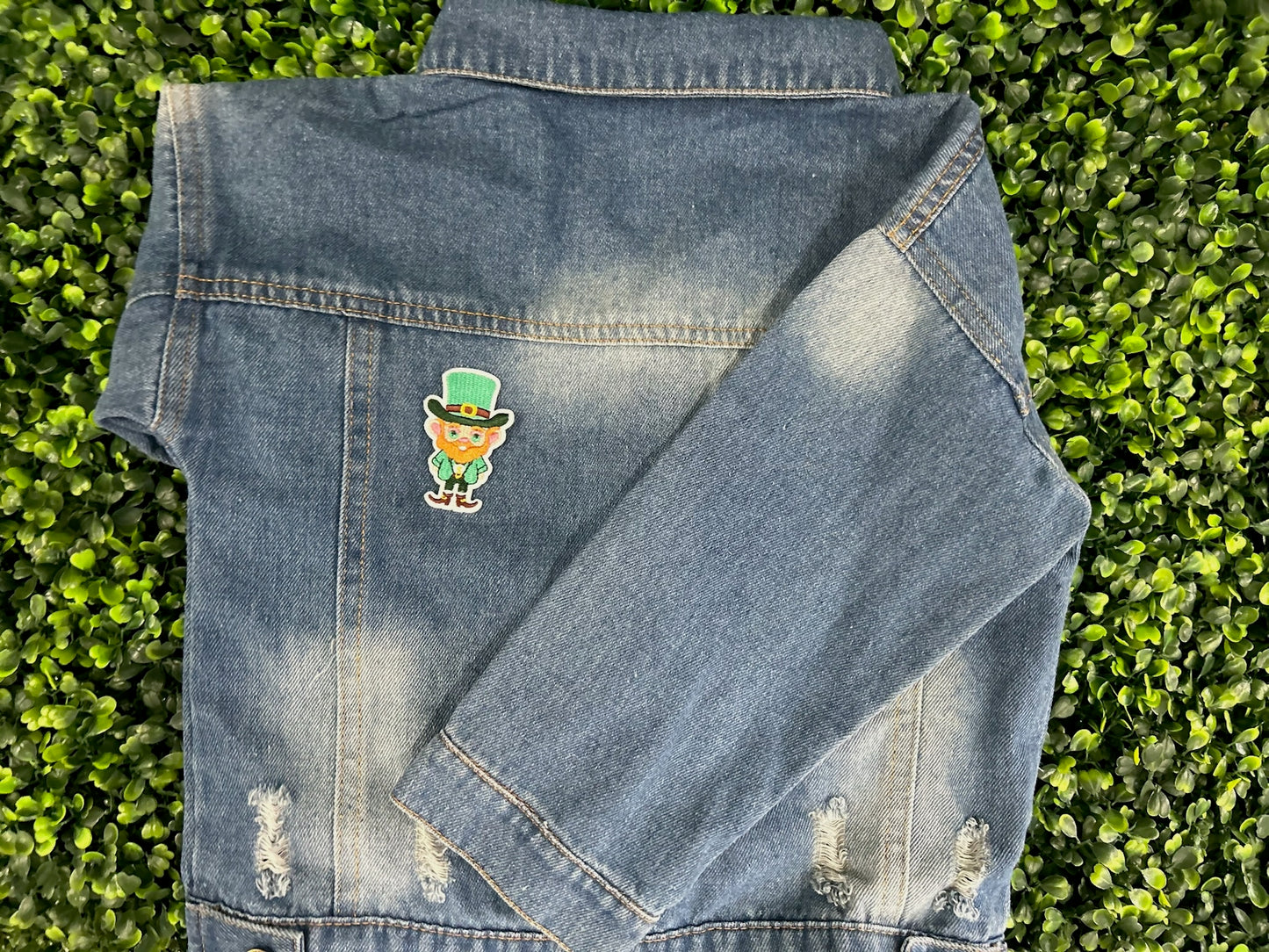 Cute Leprechaun Iron-On Patch | St. Patrick’s Day Irish Embroidered Patch