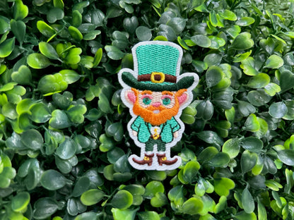 Cute Leprechaun Iron-On Patch | St. Patrick’s Day Irish Embroidered Patch