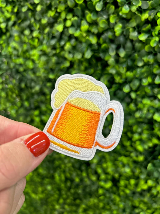 Beer Mug Embroidered Patch
