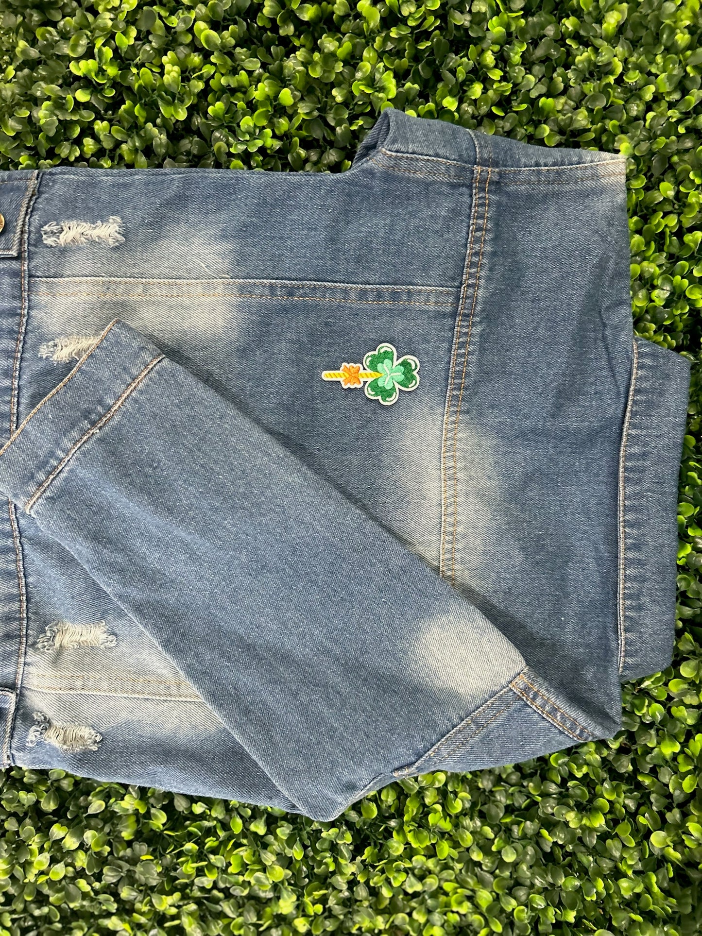 Shamrock Wand Embroidered Patch