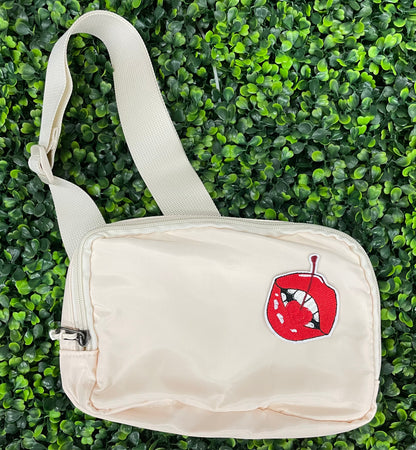 Cherry Lips Embroidered Patch