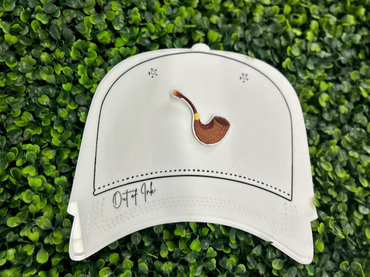Brown Pipe Embroidered Patch