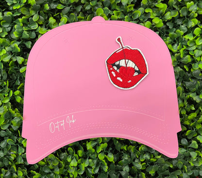 Cherry Lips Embroidered Patch