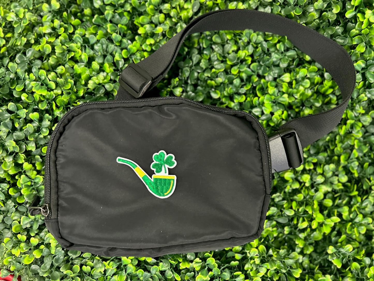Shamrock Pipe Embroidered Patch