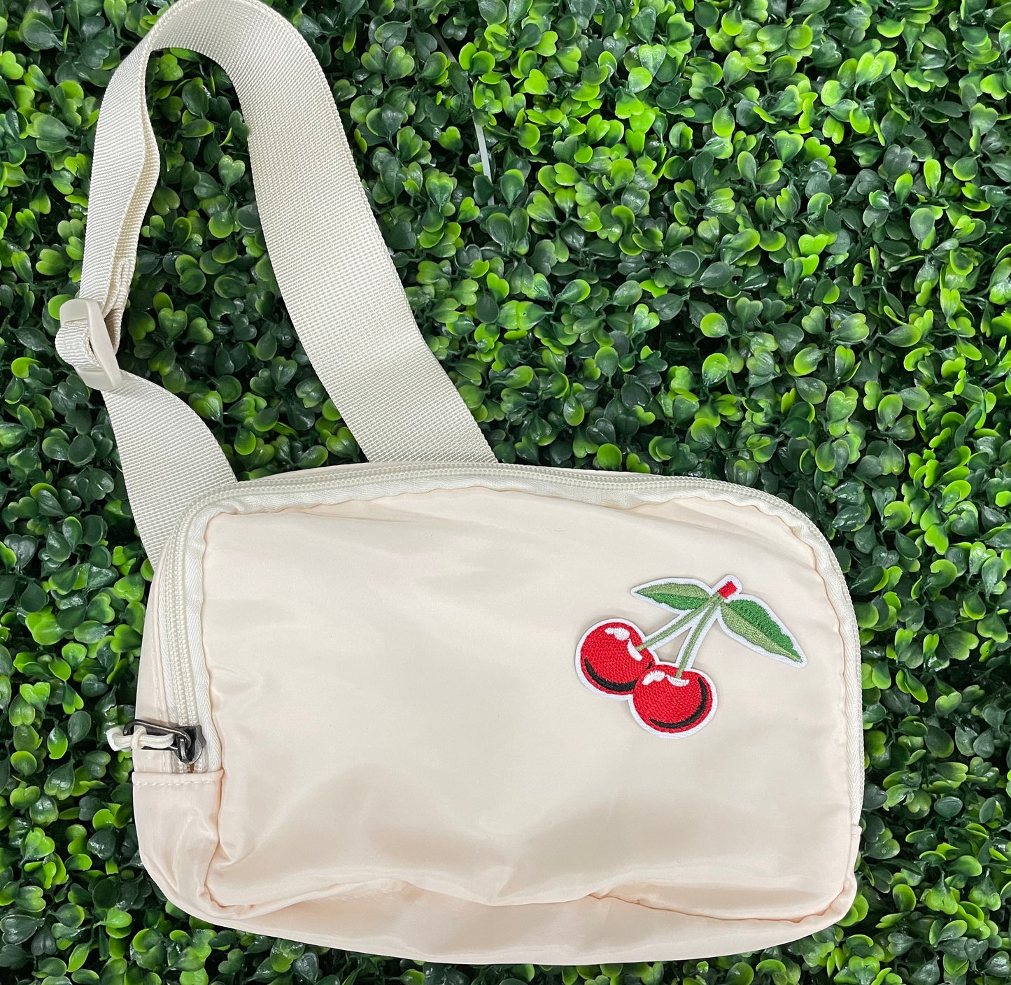 Double Cherry Embroidered Patch