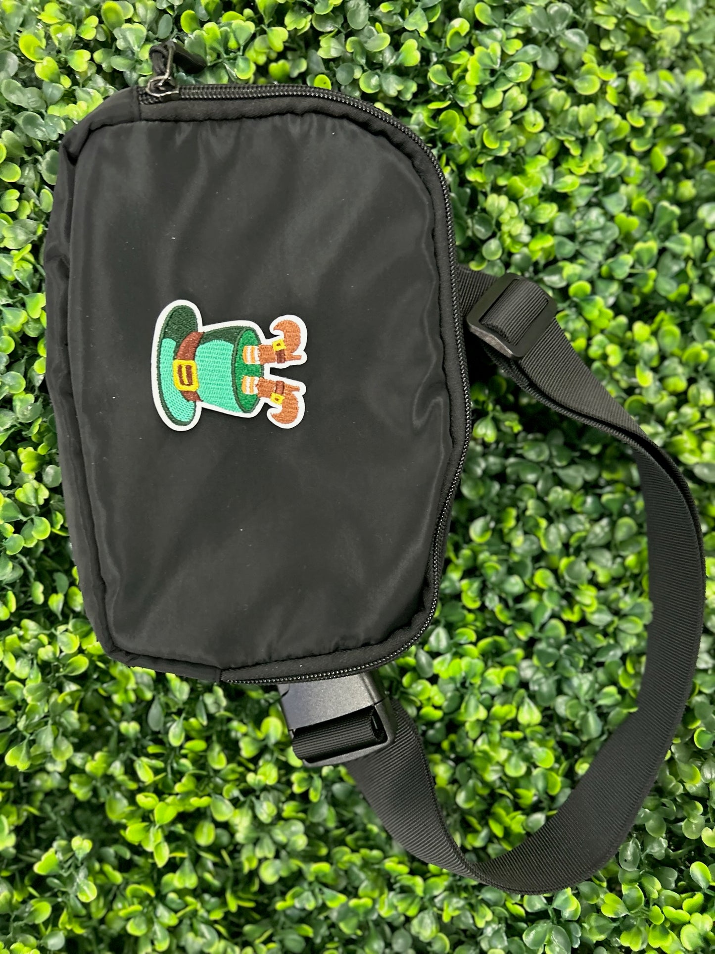Leprechaun Legs in Hat Embroidered Patch
