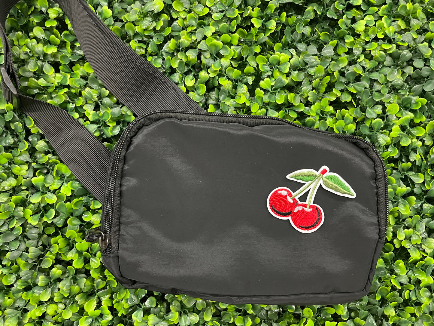 Double Cherry Embroidered Patch