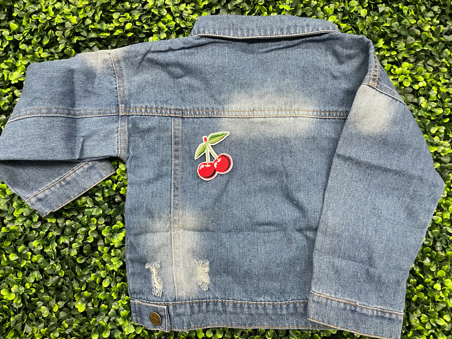 Double Cherry Embroidered Patch