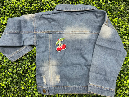 Double Cherry Embroidered Patch