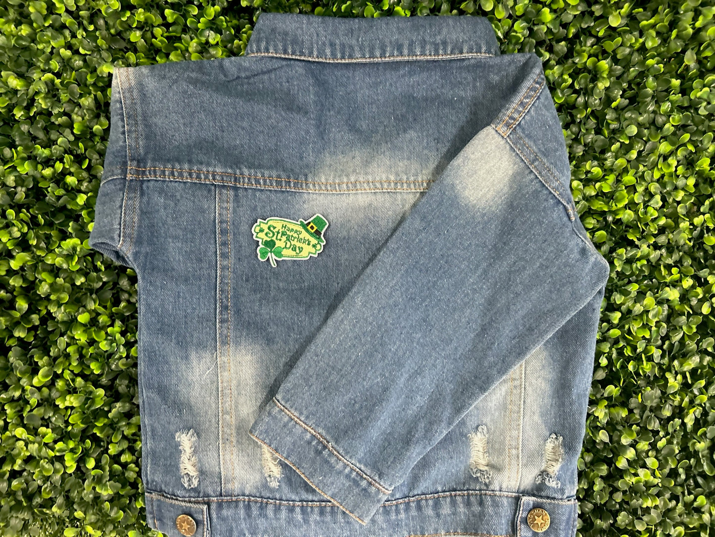 Happy St Patrick’s Day Sign Embroidered Patch