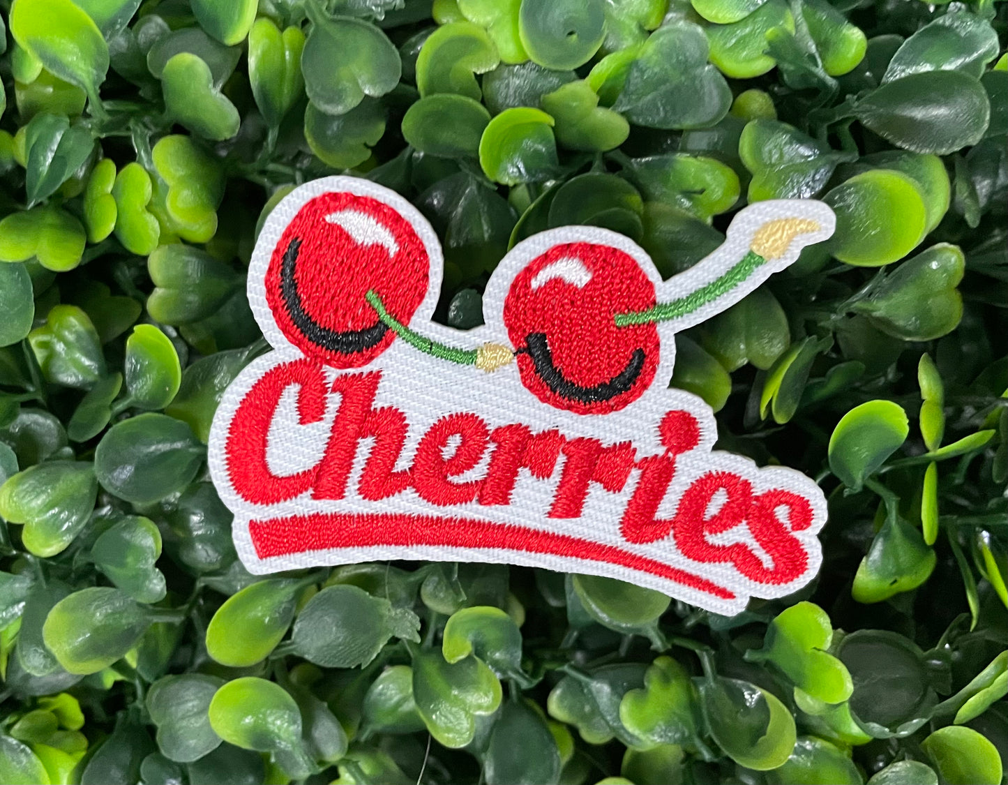 Cherries Embroidered Patch