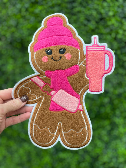 Cozy Gingerbread Chenille Patch