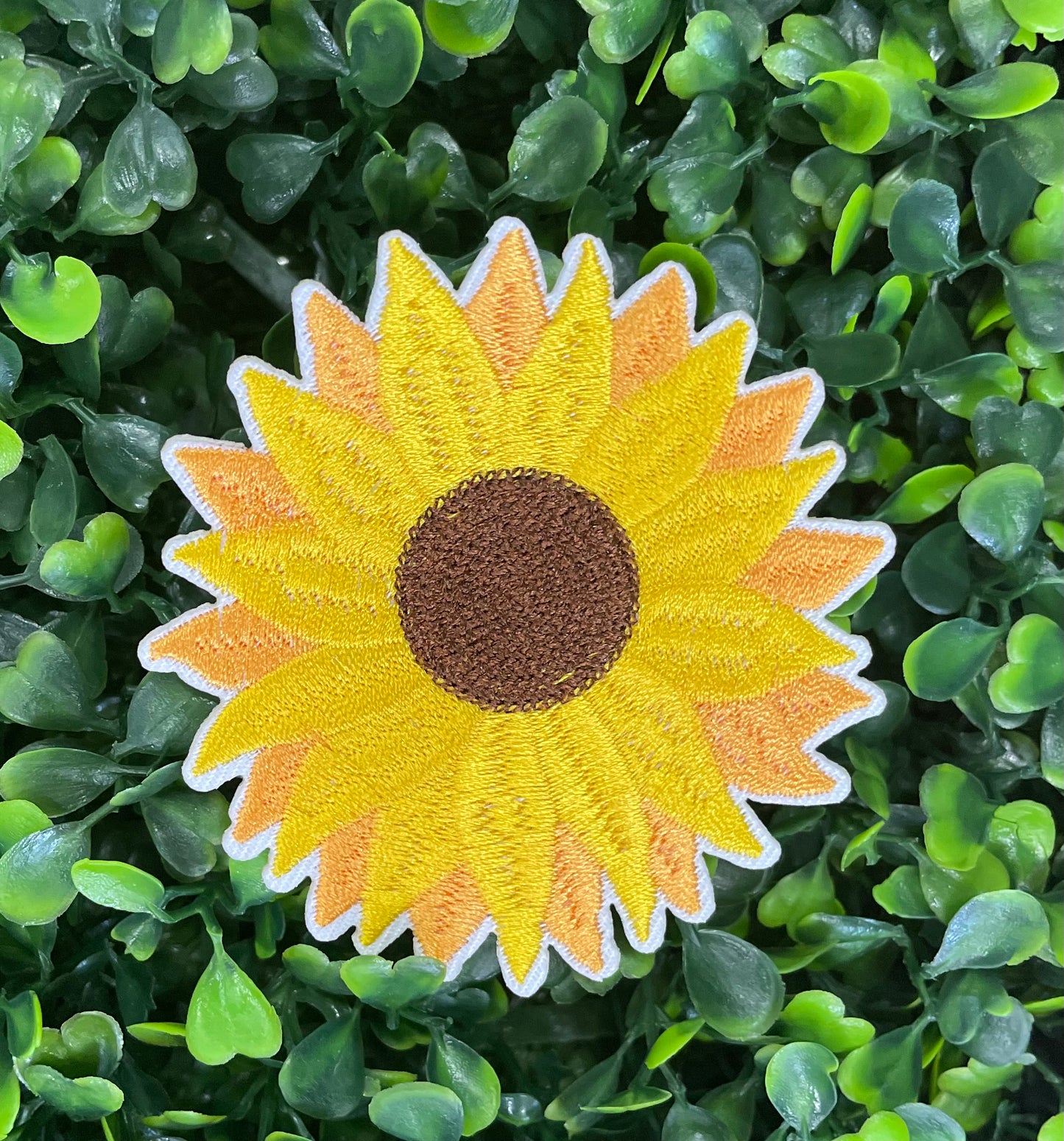 Sunflower Embroidered Patch
